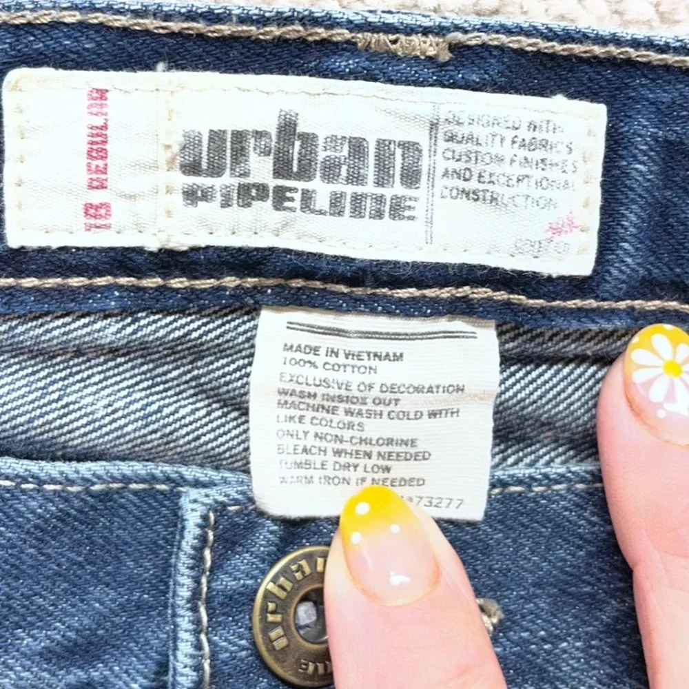 Urban‎ Pipeline Jeans Mens 18 Regular Blue Straight Leg Medium Wash Denim